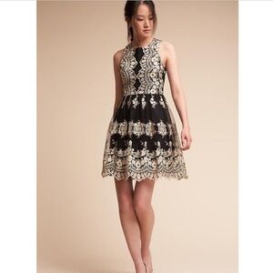 NWT ANTHROPOLOGIE BHLDN Flourish Metallic Dress